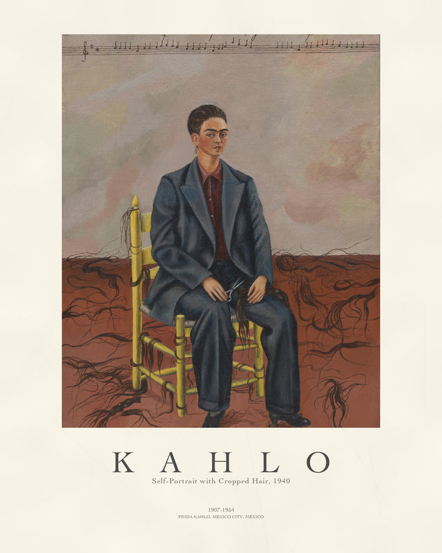 Kahlo - Self Portrait With Cropped Hair, Gallery Style