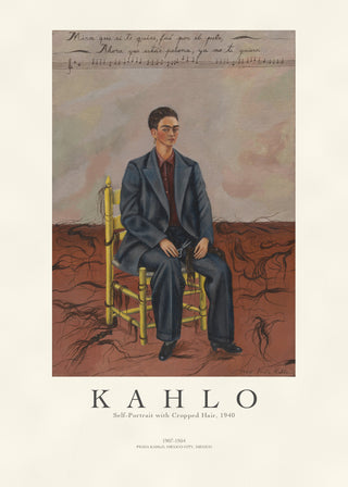 Kahlo - Self Portrait With Cropped Hair
