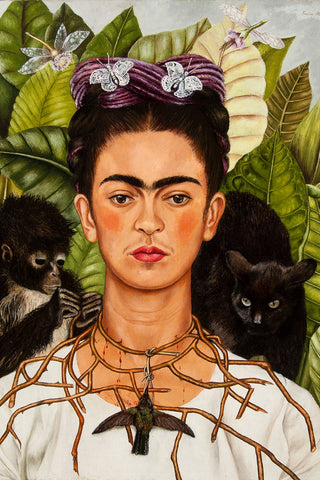 Kahlo - Self - portrait With Thorn Necklace And Hummingbird P2
