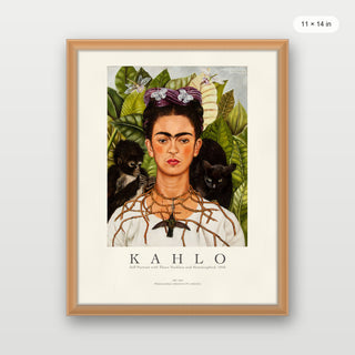 Kahlo - Self - portrait With Thorn Necklace And Hummingbird P2