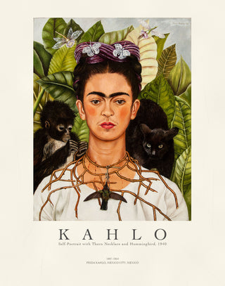 Kahlo - Self - portrait With Thorn Necklace And Hummingbird P2
