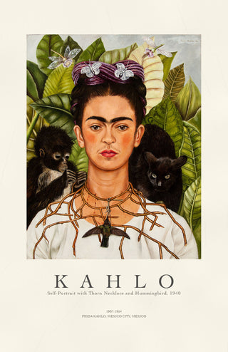 Kahlo - Self - portrait With Thorn Necklace And Hummingbird P2