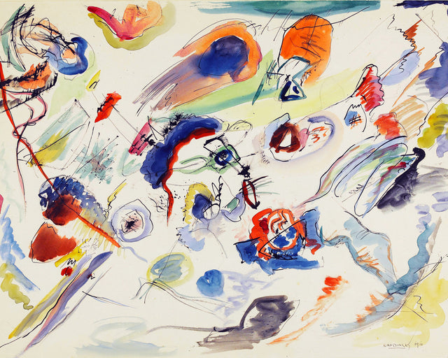 Kandinsky - First Abstract Watercolor, Full Bleed