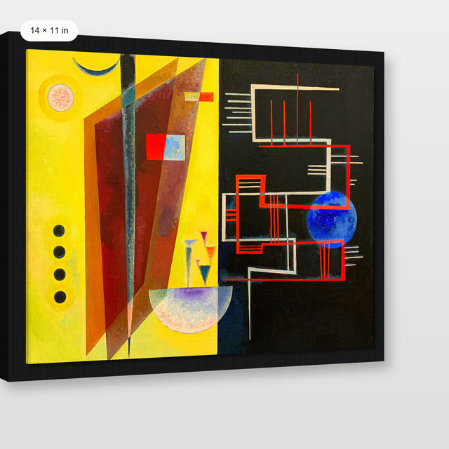 Kandinsky - Inner Aliance, Black Floater Frame