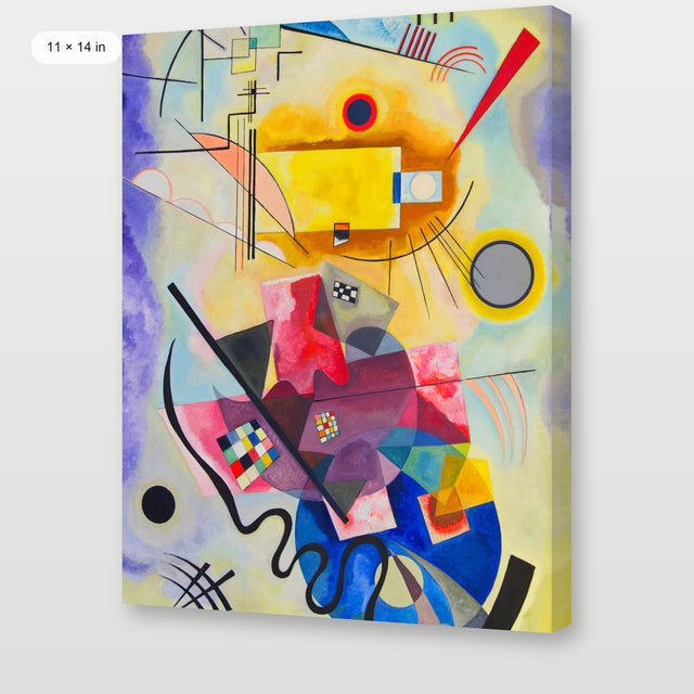 Kandinsky - Yellow - red - blue, Gallery Wrap
