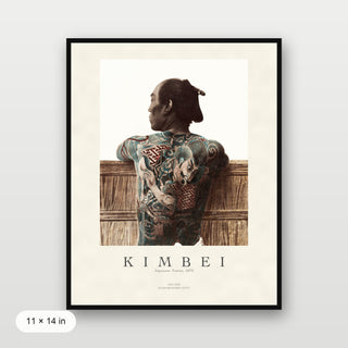Kusakabe Kimbei - Tattooed Japanese Man