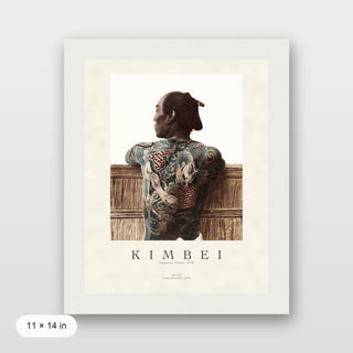 Kusakabe Kimbei - Tattooed Japanese Man