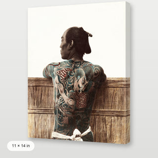 Kusakabe Kimbei - Tattooed Japanese Man