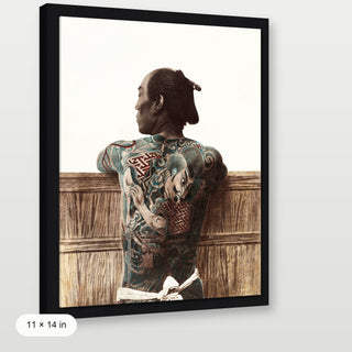 Kusakabe Kimbei - Tattooed Japanese Man