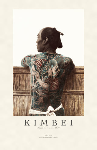 Kusakabe Kimbei - Tattooed Japanese Man