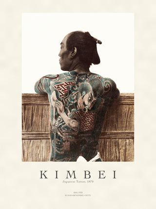 Kusakabe Kimbei - Tattooed Japanese Man