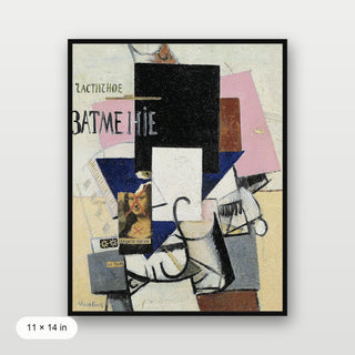 Malevich - Composition of the Mona Lisa