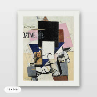 Malevich - Composition of the Mona Lisa