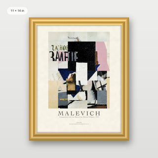 Malevich - Composition of the Mona Lisa