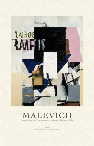 Malevich - Composition of the Mona Lisa