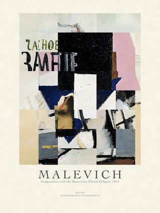 Malevich - Composition of the Mona Lisa