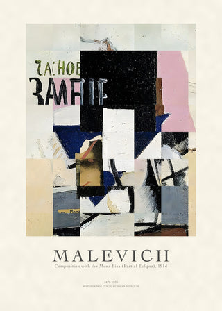 Malevich - Composition of the Mona Lisa