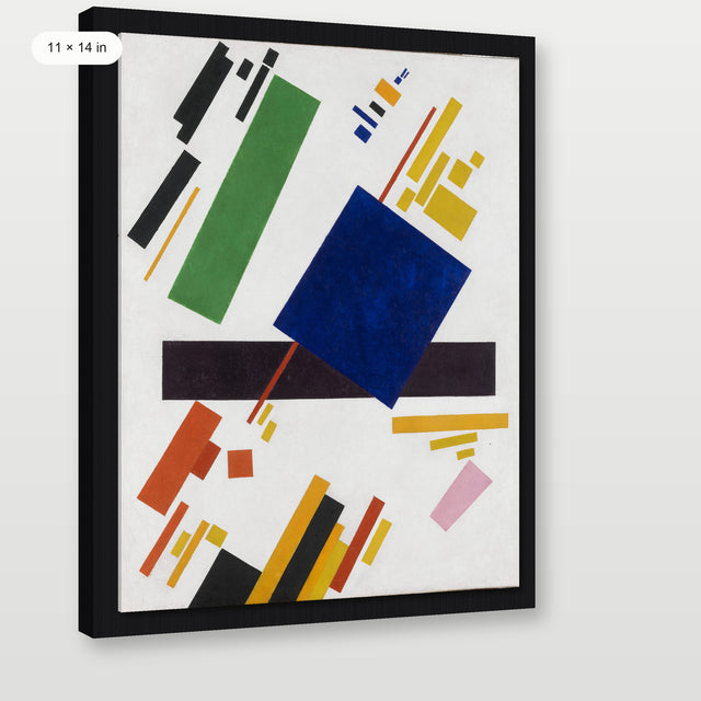 Malevich - Suprematism Composition, Black Floater Frame