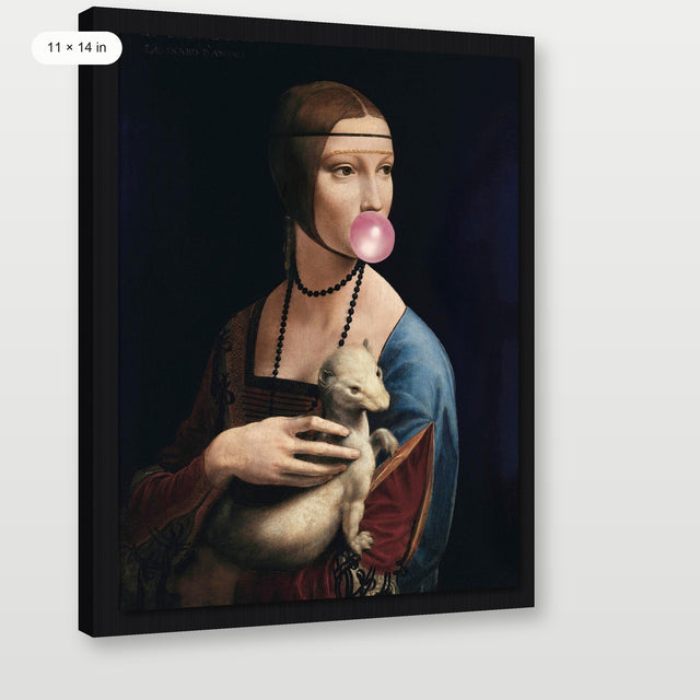 Margaret Bubbles, Black Floater Frame