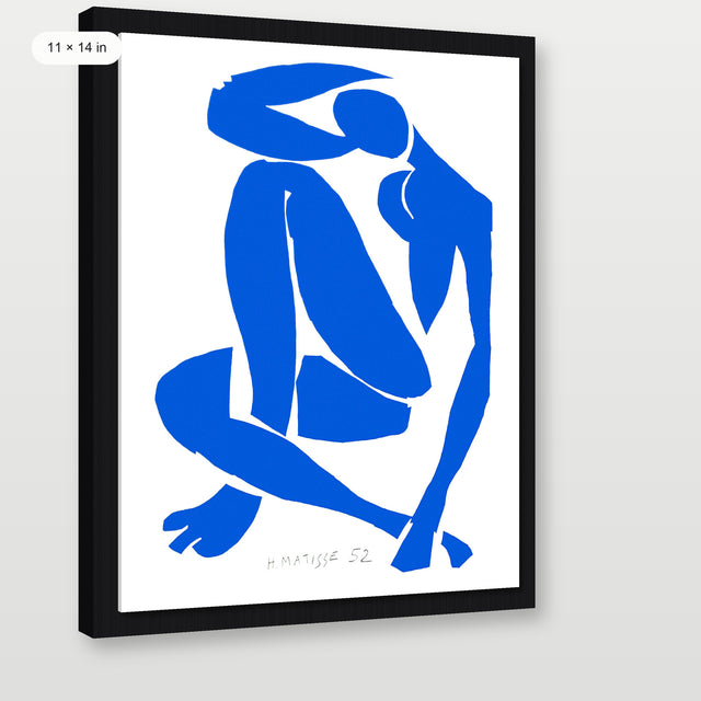 Matisse - Blue Nude, Black Floater Frame