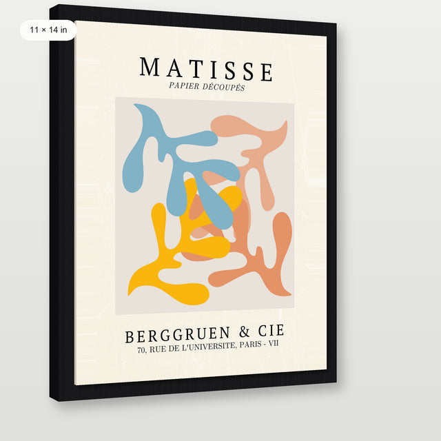 Matisse - The Cut-Outs P5, Black Floater Frame