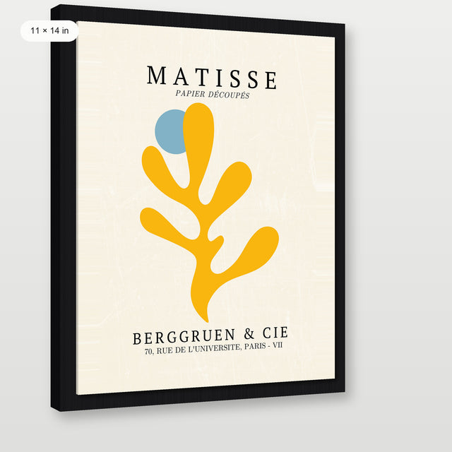 Matisse - The Cut-Outs P6, Black Floater Frame