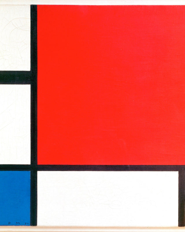 Mondrian - Composition with Red Blue and Yellow, Full Bleed