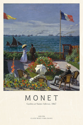 Monet - Garden At Sainte - adresse