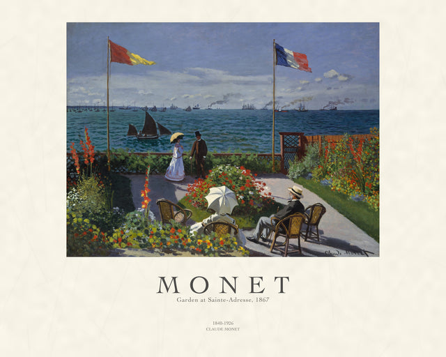 Monet - Garden At Sainte - adresse, Gallery Style