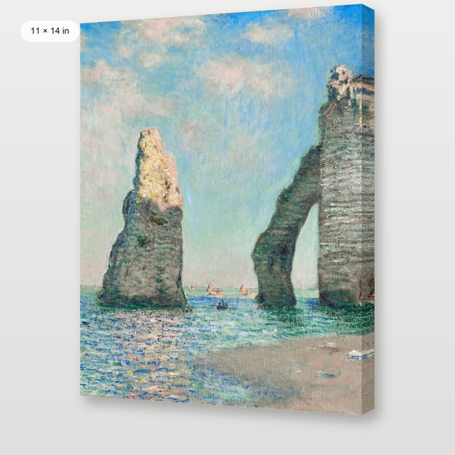 Monet - The Cliffs At Etretat P2, Gallery Wrap