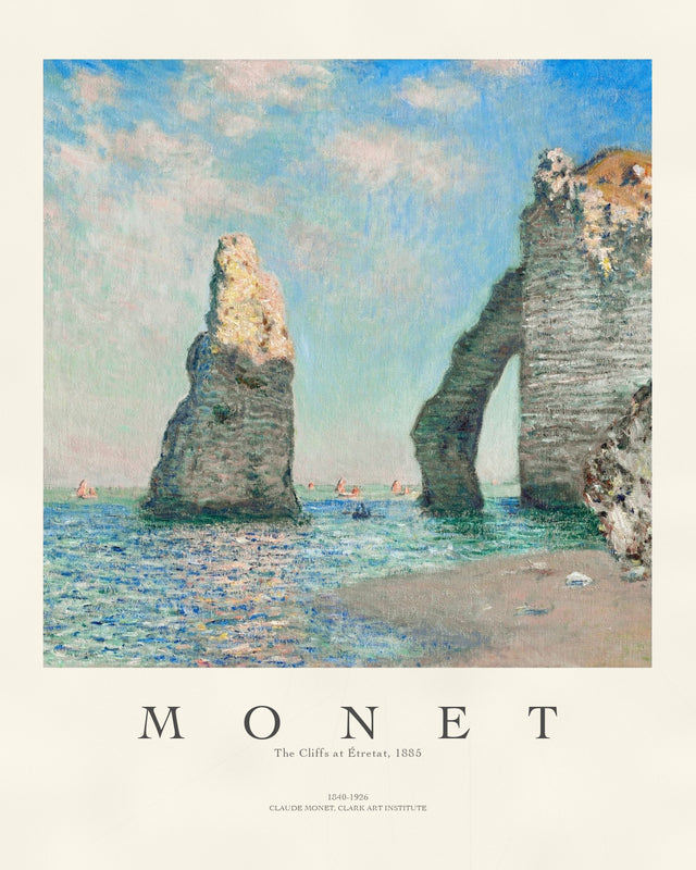 Monet - The Cliffs At Etretat P2, Gallery Style