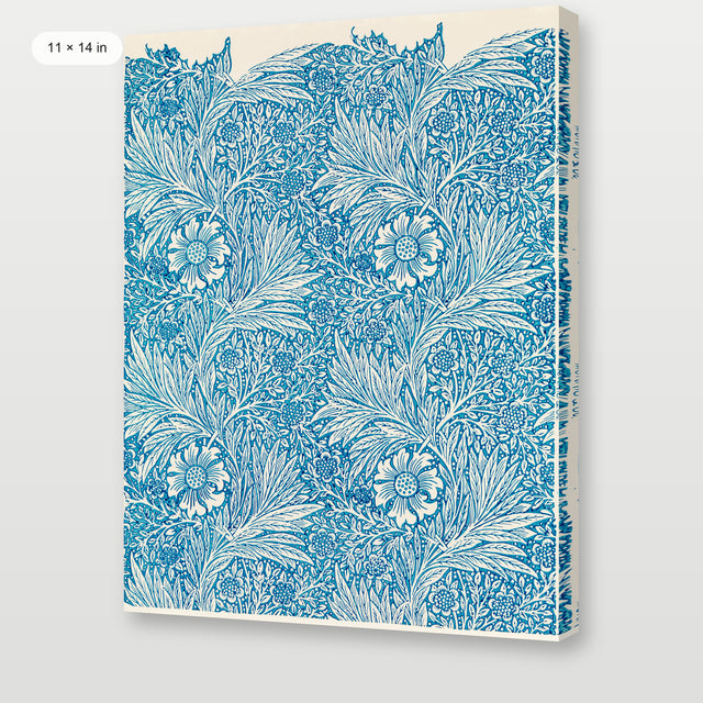 Morris - Blue Marigold, Gallery Wrap