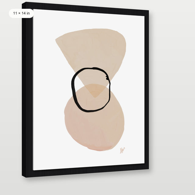 Neutral Shapes P1, Black Floater Frame