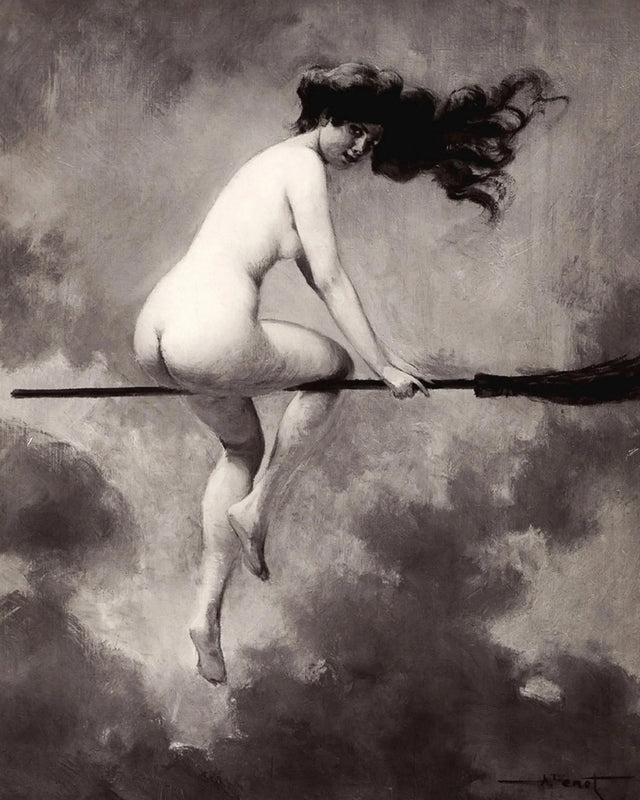 Penot - Witch on Broom, Full Bleed