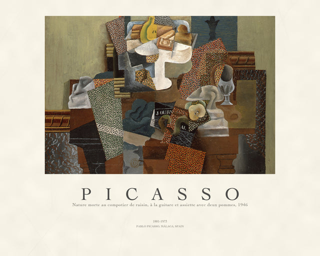Picasso - Nature Morte Au Compotier, Gallery Style