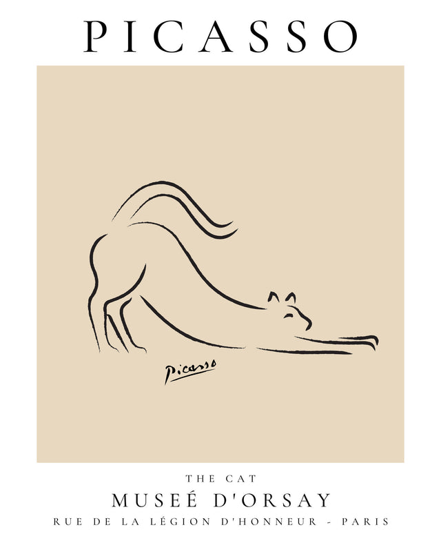 Picasso - The Cat, Gallery Style