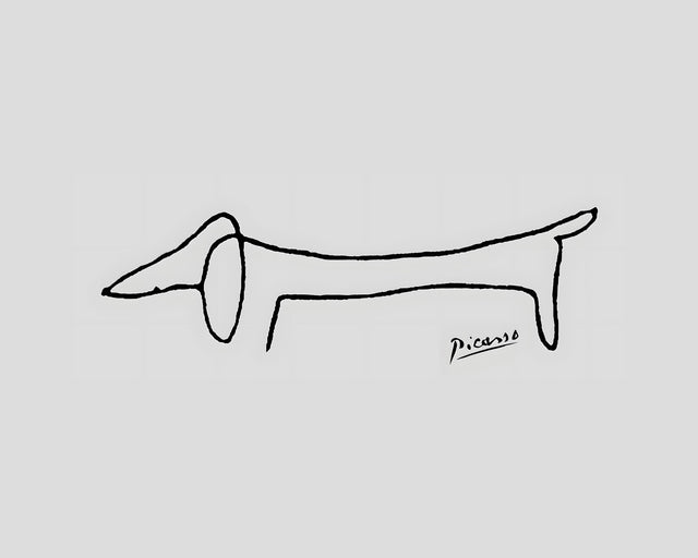 Picasso - The Dachshund, Full Bleed