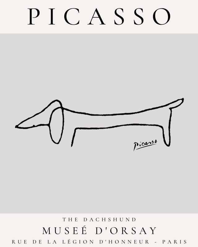 Picasso - The Dachshund, Gallery Style