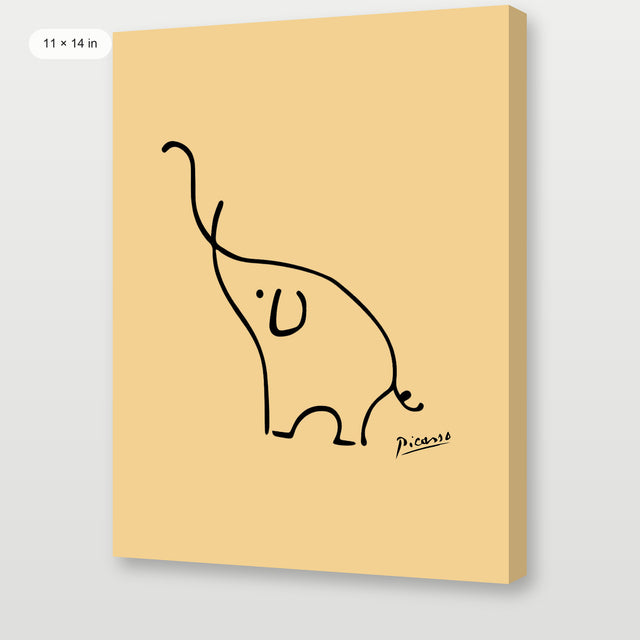 Picasso - The Elephant, Gallery Wrap