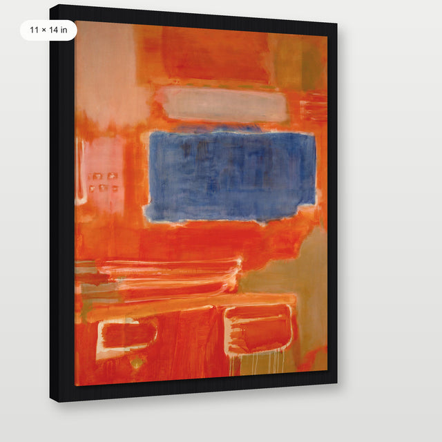 Rothko - Untitled 1948, Black Floater Frame