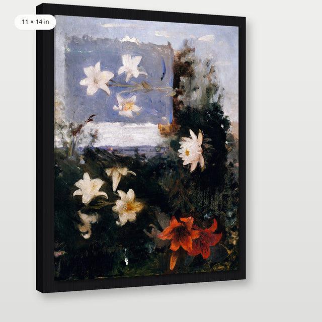 Thayer - Flower Studies, Black Floater Frame