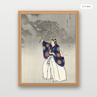 Tsukioka - Actors in the Noh Theater Play Eboshiori