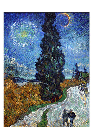 Van Gogh - Road With Cypress And Star