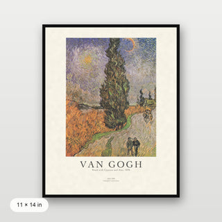 Van Gogh - Road With Cypress And Star