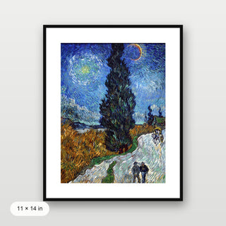 Van Gogh - Road With Cypress And Star
