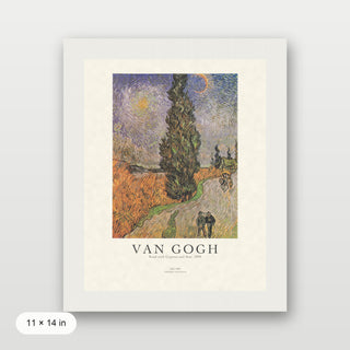 Van Gogh - Road With Cypress And Star