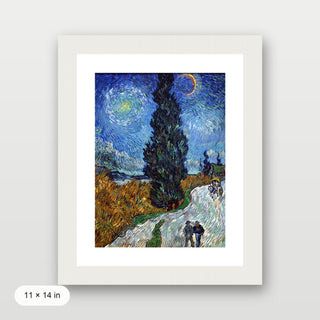 Van Gogh - Road With Cypress And Star