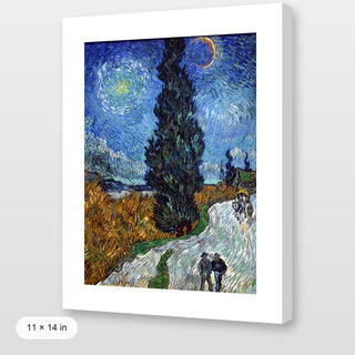 Van Gogh - Road With Cypress And Star