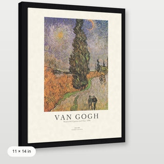 Van Gogh - Road With Cypress And Star