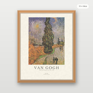 Van Gogh - Road With Cypress And Star